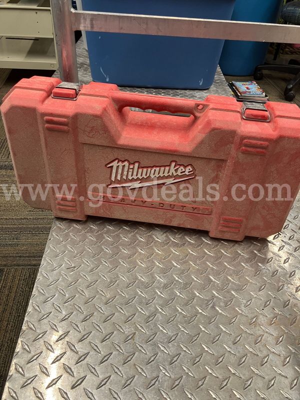 Genuine Milwaukee Sawzall Hard Case (Model 6520-21) + Shoe Clamp & Blades - CASE ONLY