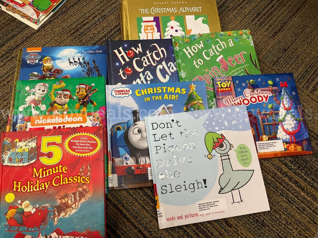 Lot of 9 Christmas & Holiday Children’s Books (Includes Mo Willems & Robert Sabuda)