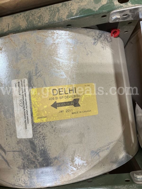 Global Finishing Solutions / Delhi Blower Assembly (PN 9040501) – 409 SI SP DeVilbiss MOTOR NOT INCLUDED