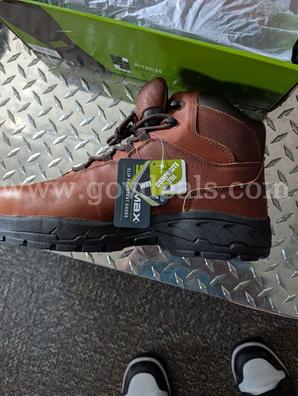 Men's Size 14 EW SRMAX Denali Brown Composite Toe Waterproof Hiker