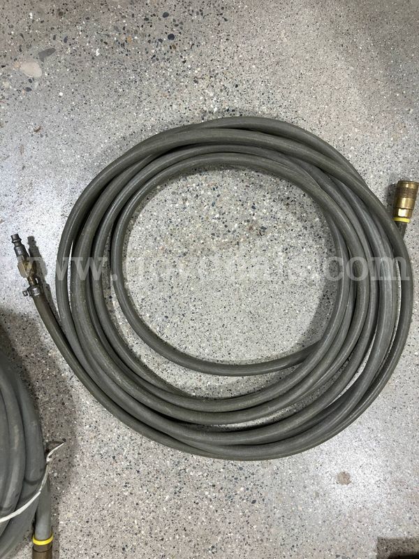 Heavy Duty Rubber Air Compressor Hose w/ Quick Connect Fittings (unknown length)