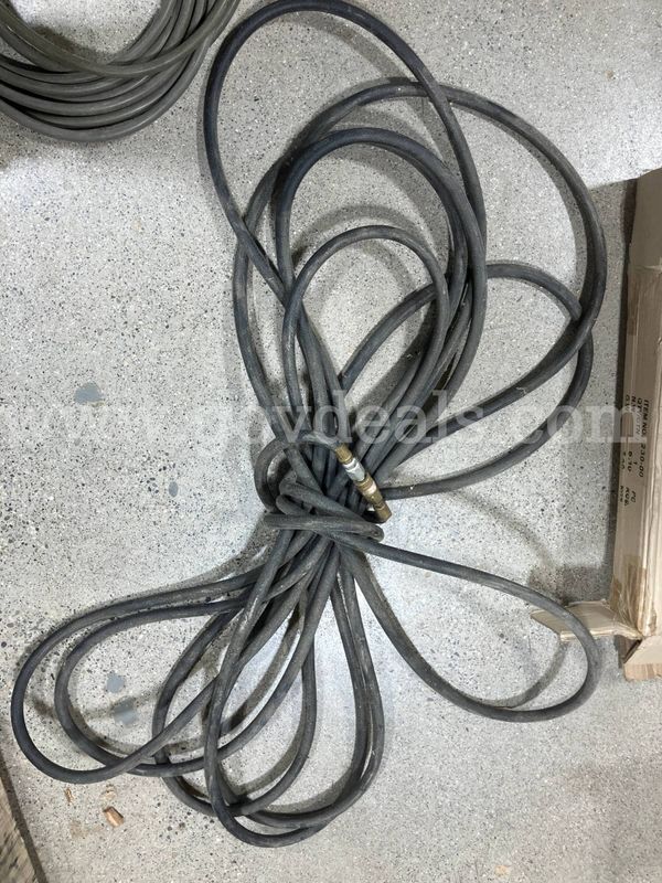 Heavy Duty Rubber Air Compressor Hose w/ Quick Connect Fittings (unknown length)