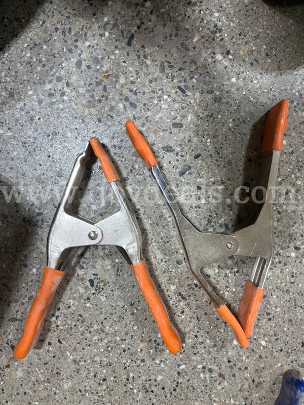 Pair of Heavy Duty Steel Spring Clamps (Kobalt & Pony Made in USA) - 2" Capacity