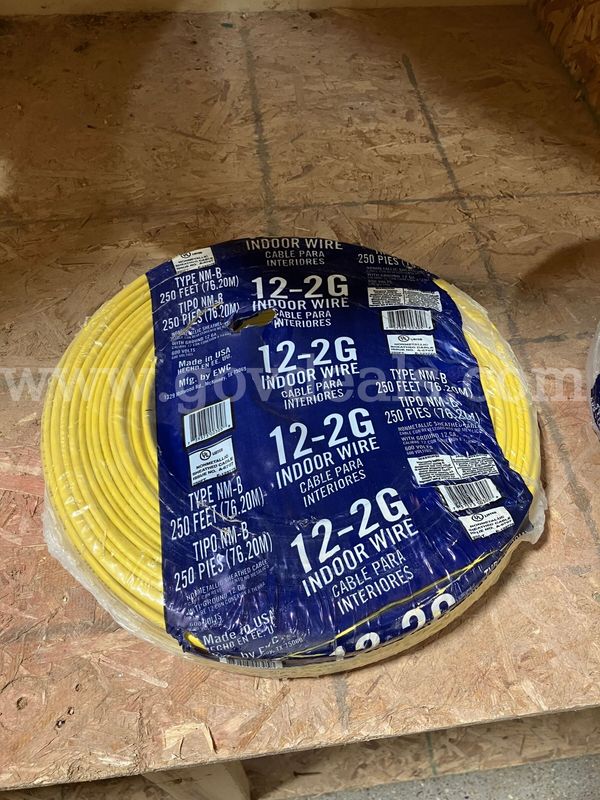 250 Ft. Roll of 12-2 G Type NM-B Indoor Non-Metallic Sheathed Cable