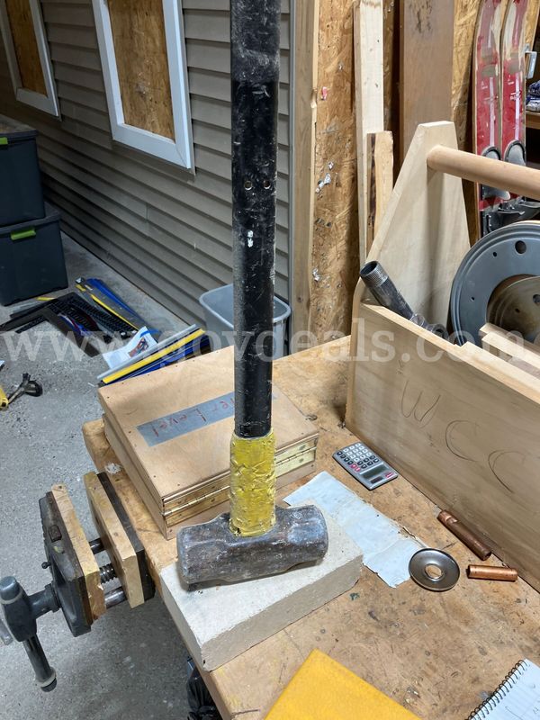 Double-face forged steel sledgehammer head