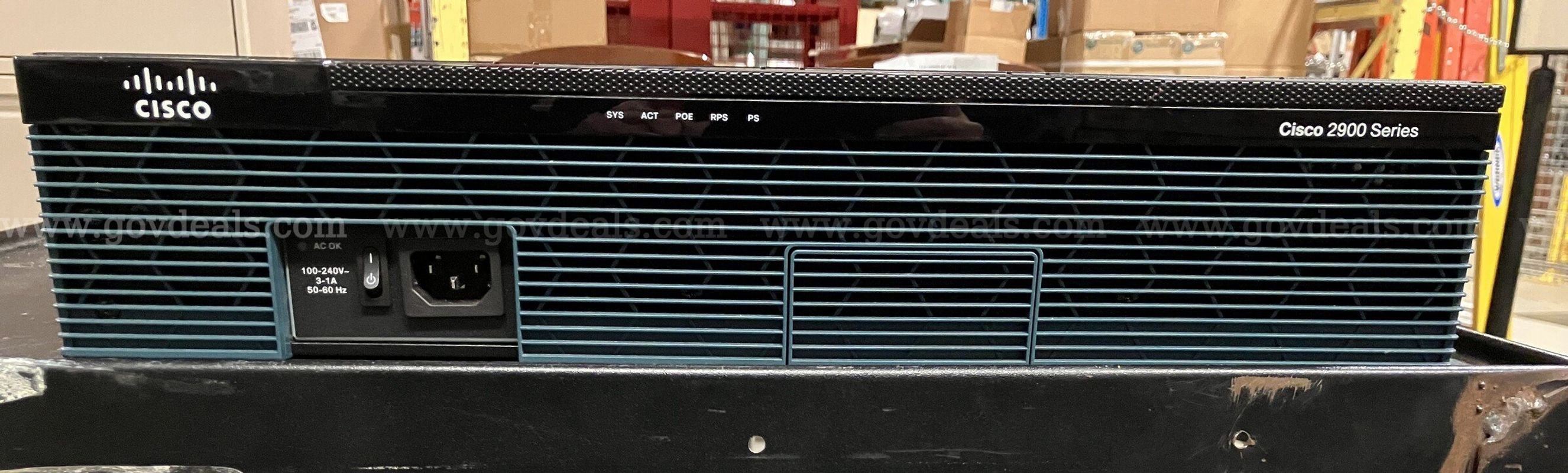 Cisco 2911 Integrated Services Router (ISR) - Network Router with Rack Ears