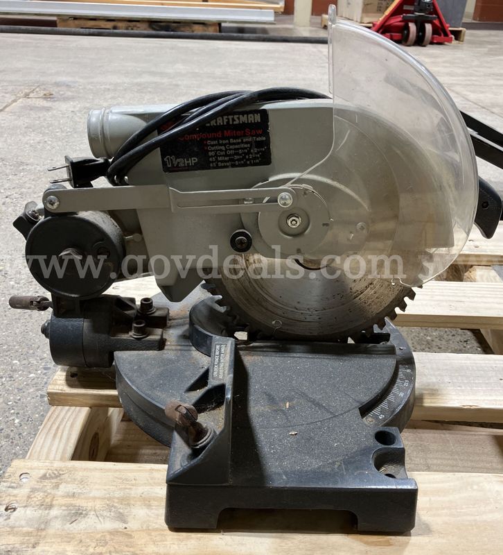 Craftsman 1.5 HP Compound Miter Saw – Cast Iron Base (Model 113.234680)