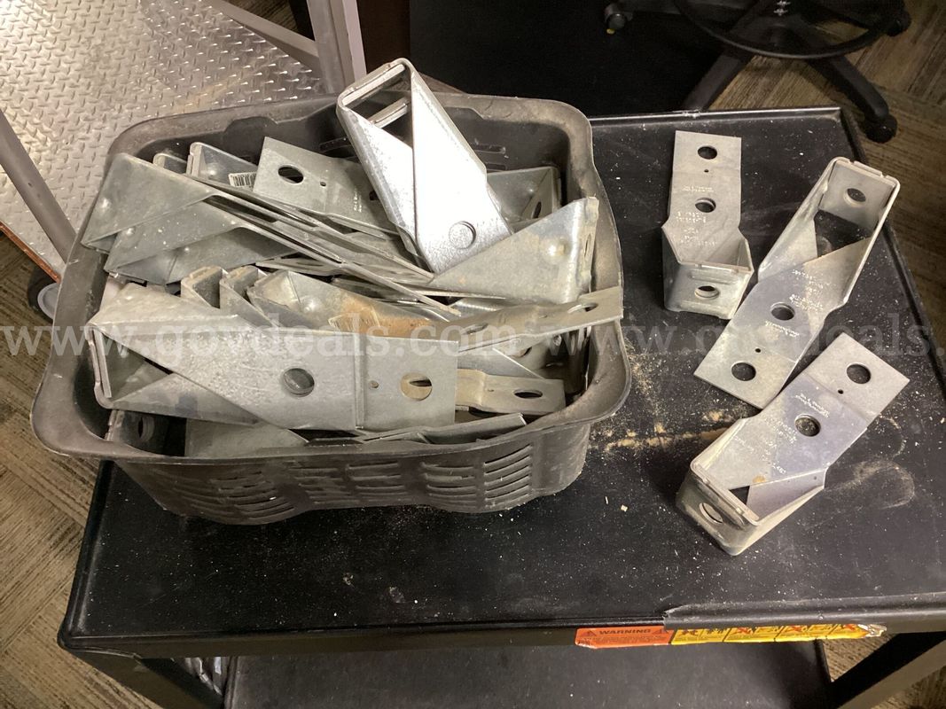 Bulk Lot of Galvanized Steel Framing / Joist Brackets & Connectors (As-Is)