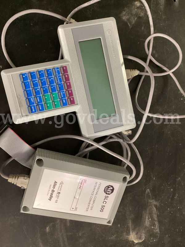 Allen-Bradley SLC 500 Handheld Terminal & Interface Set (1747-PT1 & 1747-PIC) - Untested / As-Is