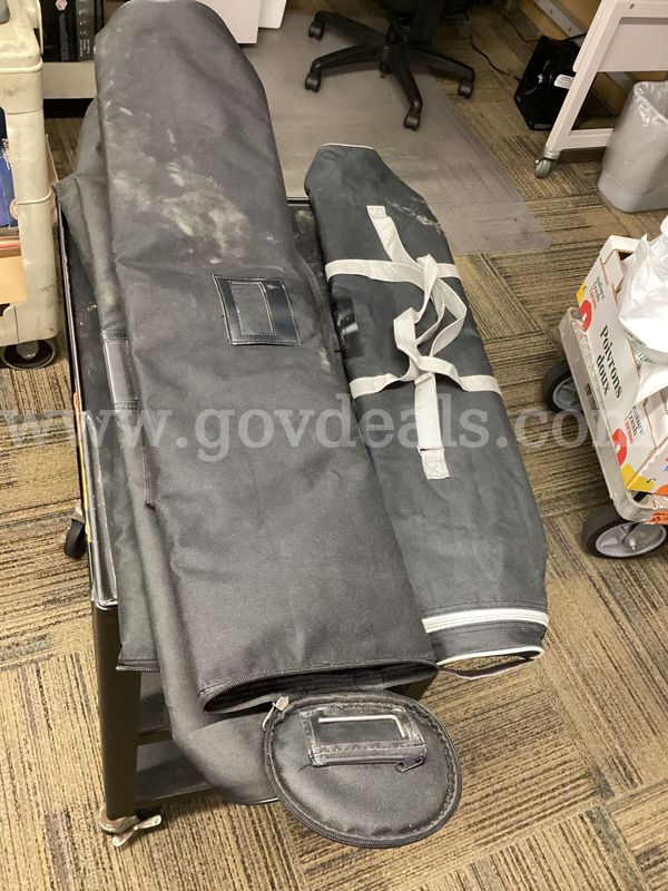 Lot of 6 Portable Banner Stand & Display Soft Travel Carrying Cases Bags Black