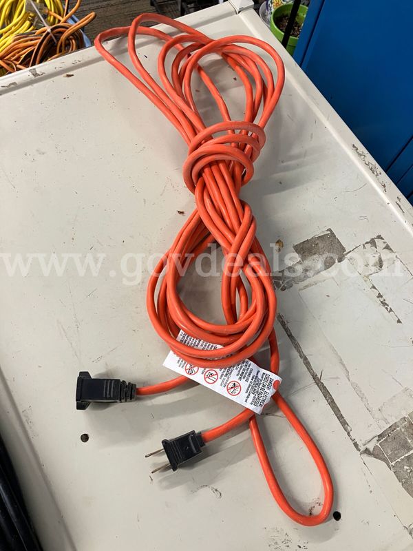 Heavy-Duty Orange Extension Cord (Pre-owned, Good Condition)