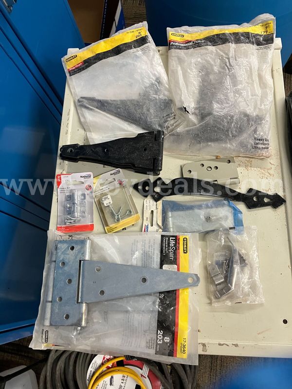 Assorted Lot of New & Open-Package Door, Gate, and Handrail Hardware