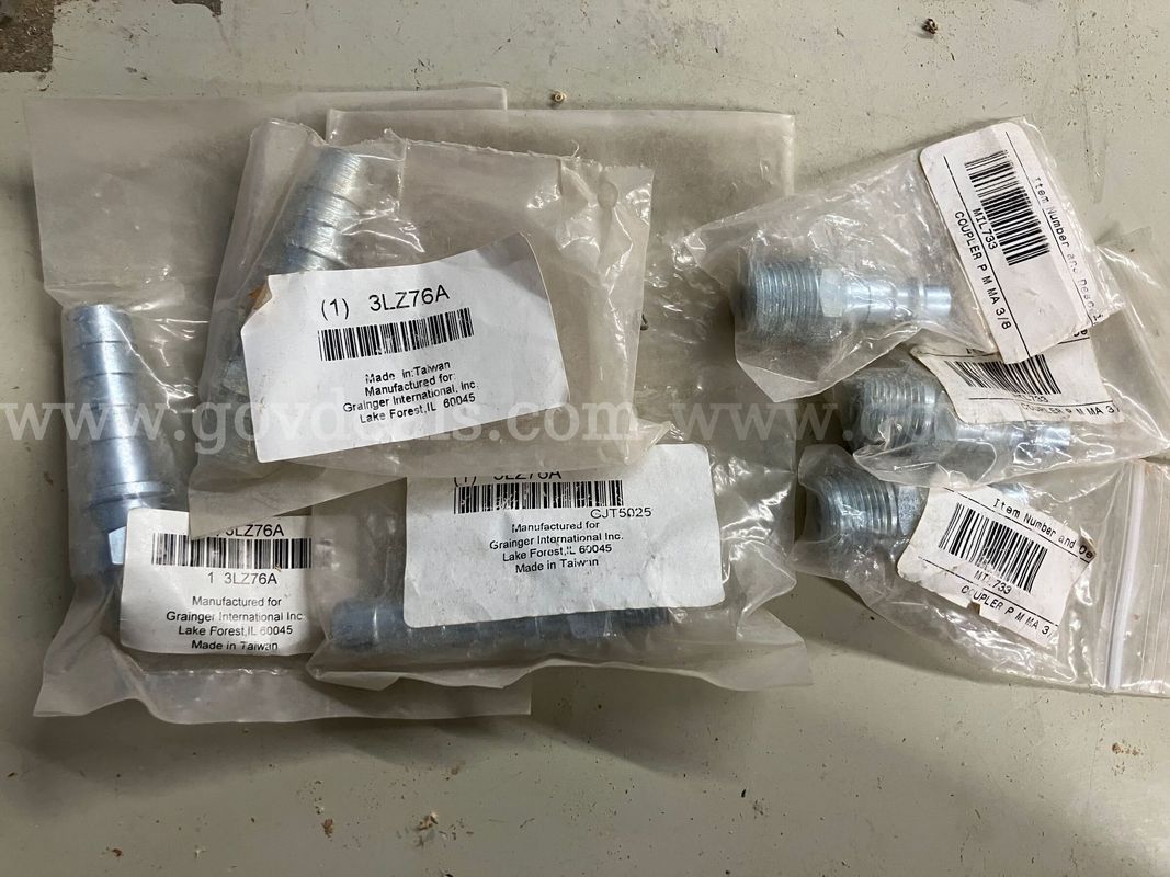 Lot of Industrial Couplers and Fittings (Grainger / Milton-style)