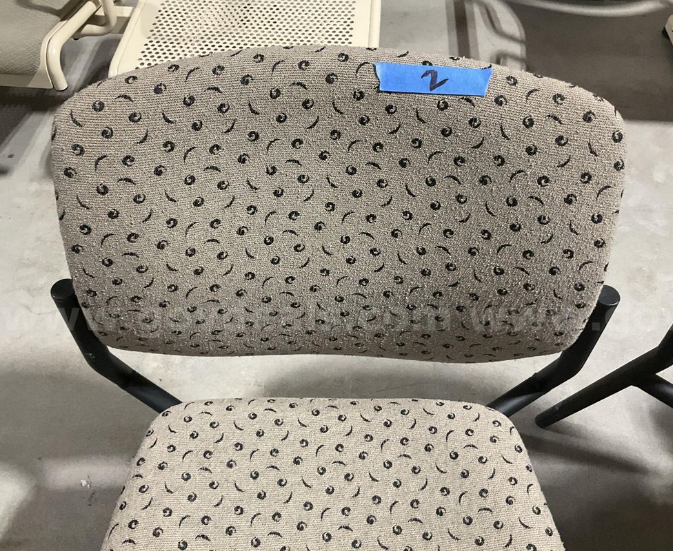 Set of 4 SitOnIt Seating Stackable Office/Lobby Chairs – Patterned Upholstery