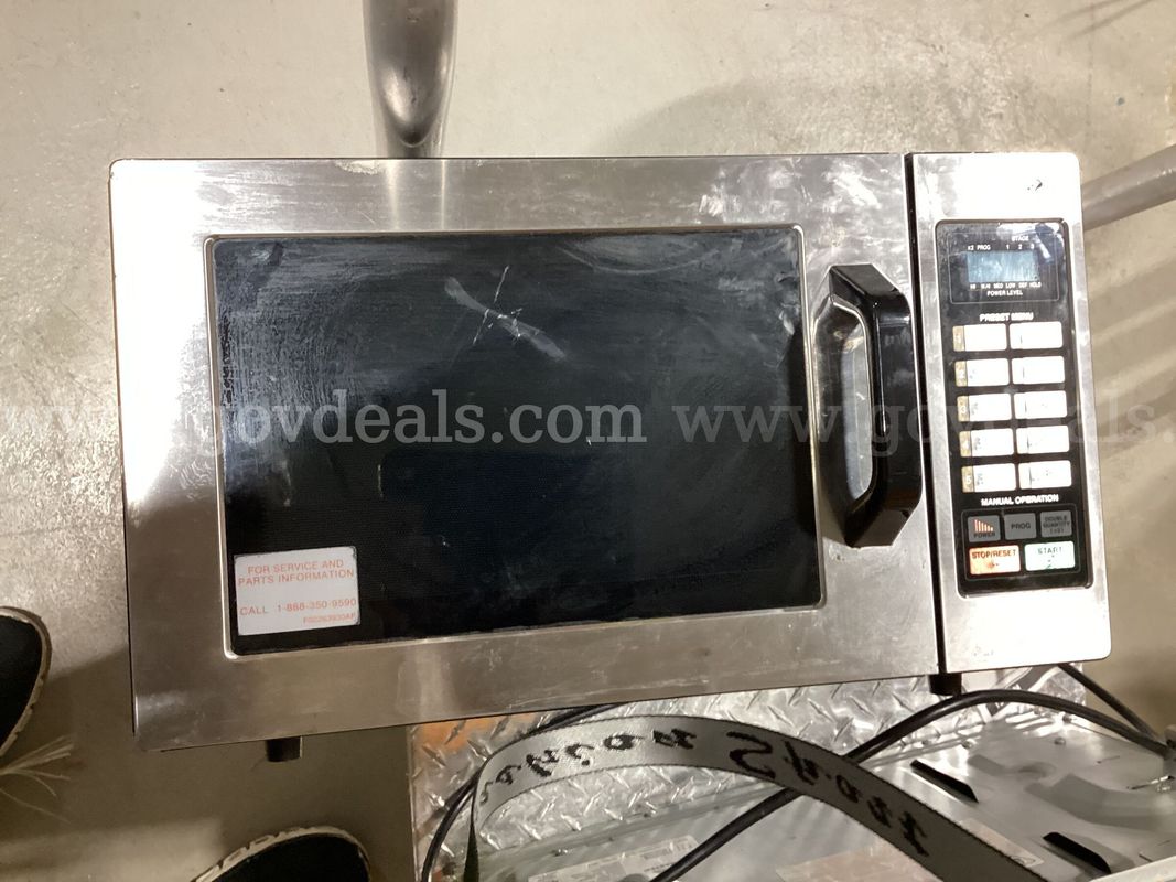 Panasonic Commercial Grade Stainless Steel Microwave Oven - Programmable, Braille Keypad