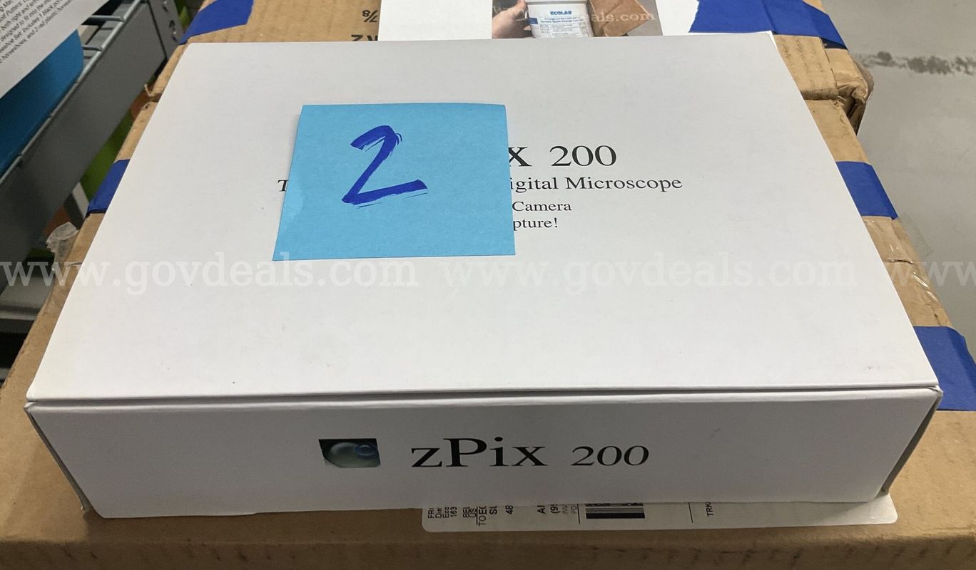 Carson zPix 200 Digital Zoom Microscope 34x-168x MM-740 Complete Boxed Set