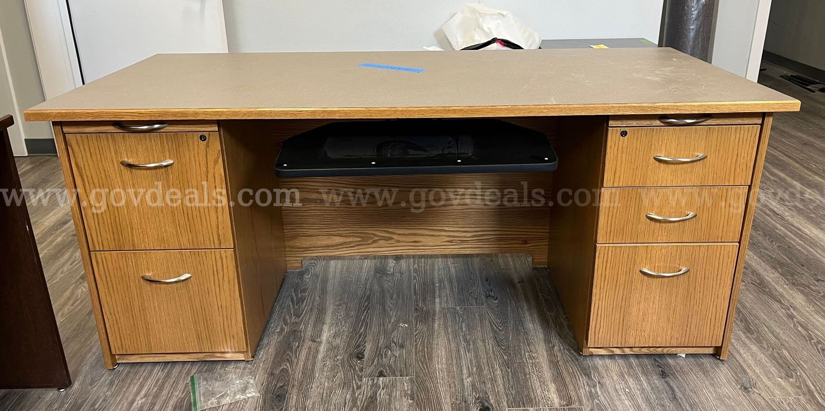 Copilot said: Oak Laminate Double-Pedestal Office Desk