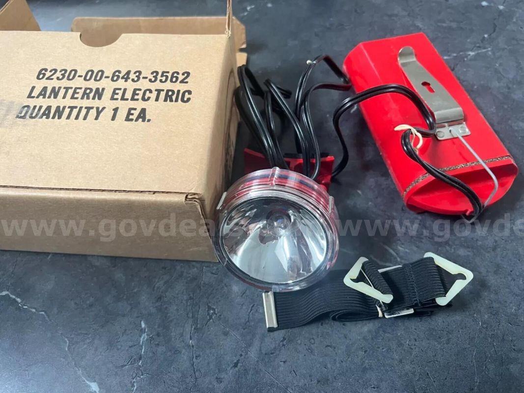 ELECTRIC LANTERN UNISEX HEADLAMP MINER MILITARY 6230-00-643-3562 NEW IN BOX *CAN SHIP*
