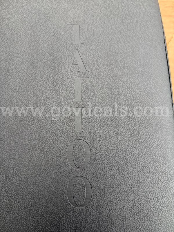Tattoo Extendable Armrest Stands Black Genuine Leather New