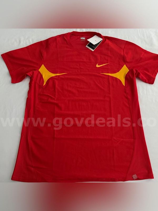 VINTAGE NikeFIT TENNIS RAFAEL NADAL NIKE OUTFIT 280281-601 SS TEE RED XL NWT *WILL SHIP*