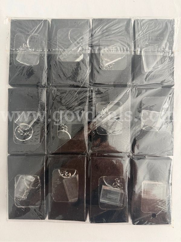 Lot Of 12 Vintage Crystal Key Chains Ny City Wtc,Empire State Building Brand New *Will Ship*