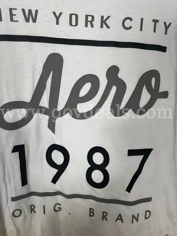 AEROPOSTALE NYC MEN'S WHITE TANK TOP SHIRT 100% COTTON #ATE10522BL SIZE LARGE *WILL SHIP*
