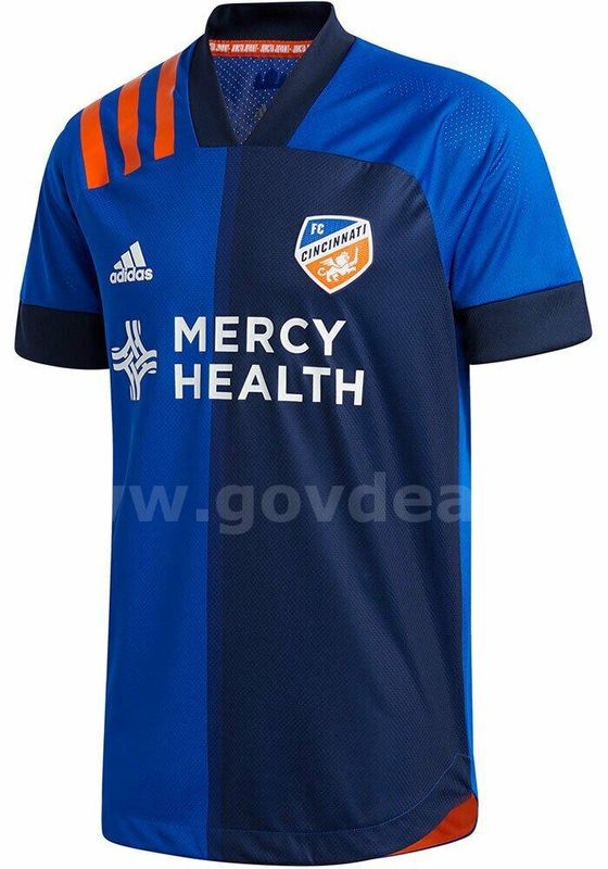 RARE/MLS ADIDAS FC Cincinnati Mens Authentic Soccer 2020 Primary Jersey Blue NWT $130 NWT SIZE EXTRA LARGE *WILL SHIP*