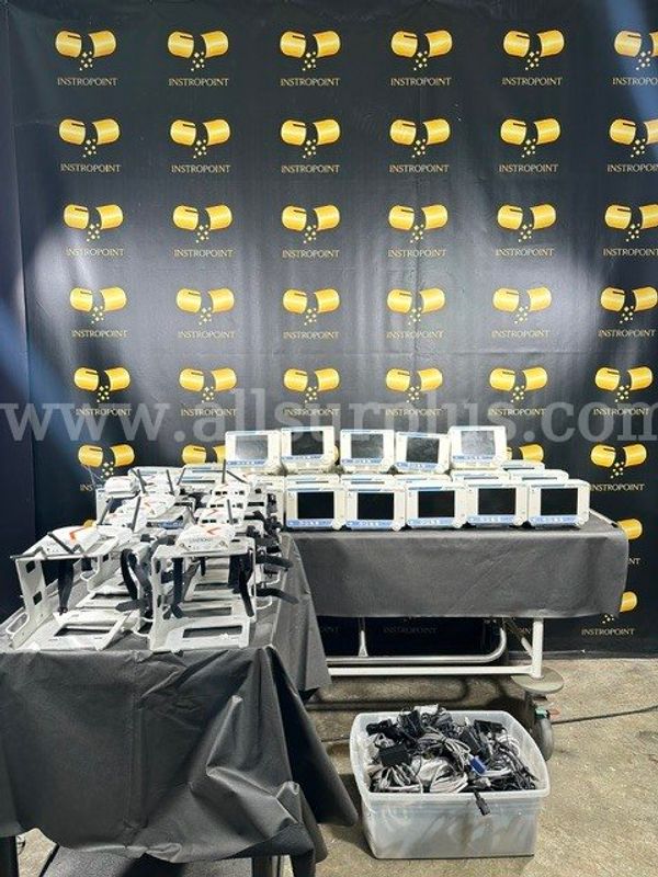 Lot of 29 Microstream Capnostream 20P w/ modules, frame, power cords, power supplies (C415)