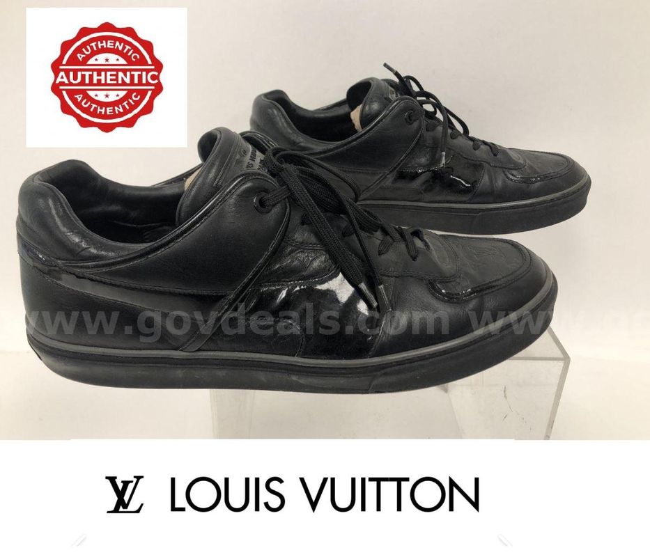 Authentic Original Louis Vuitton Men's Black Sneaker Shoes Size 13