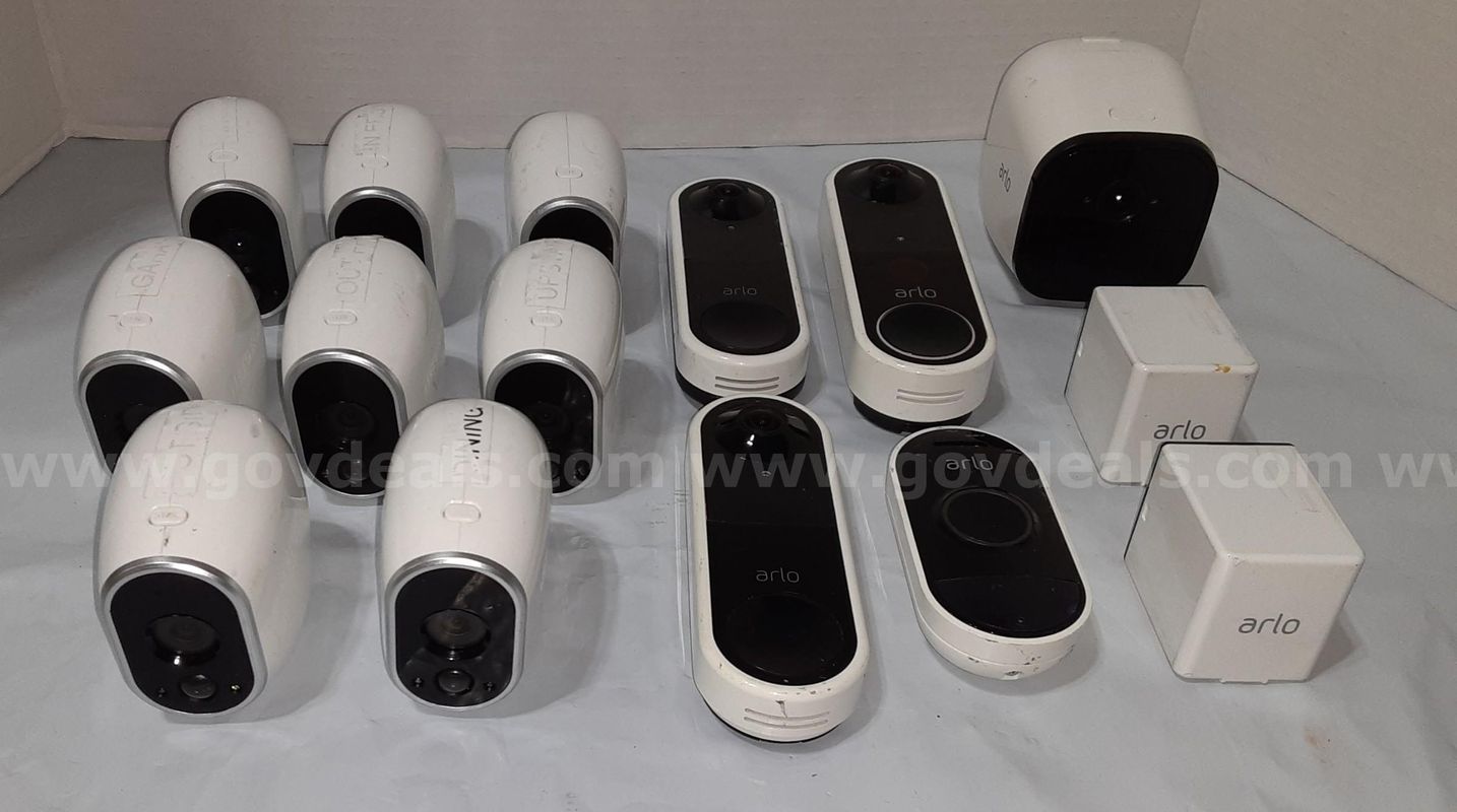 Lot of 15 - Netgear / Arlo Home Security System Wireless Camera & Video Doorbell