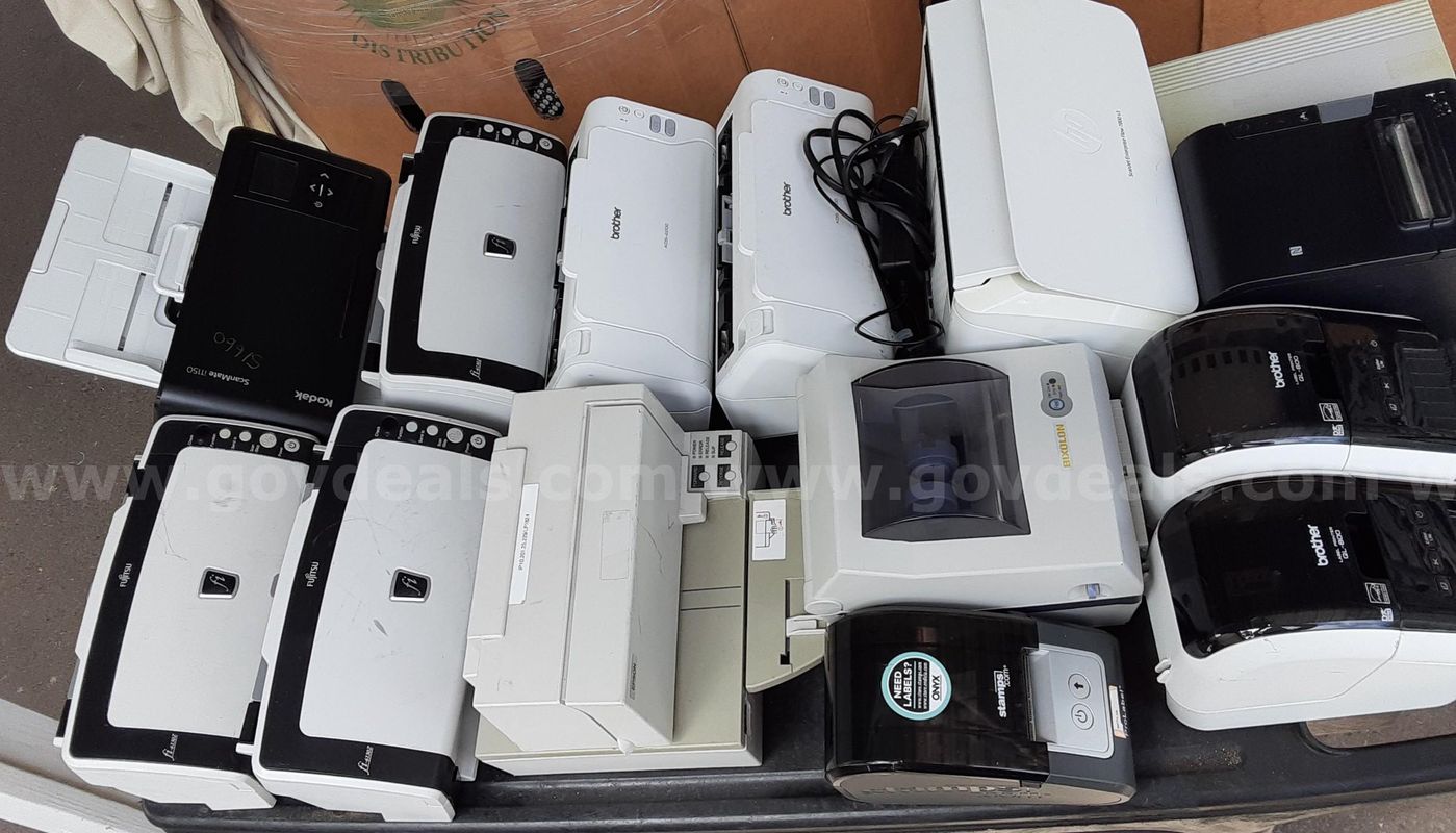 Lot of 14 - Scanner & Label Printer - Epson / HP / Fujitsu / Brother / Kodak / etc.