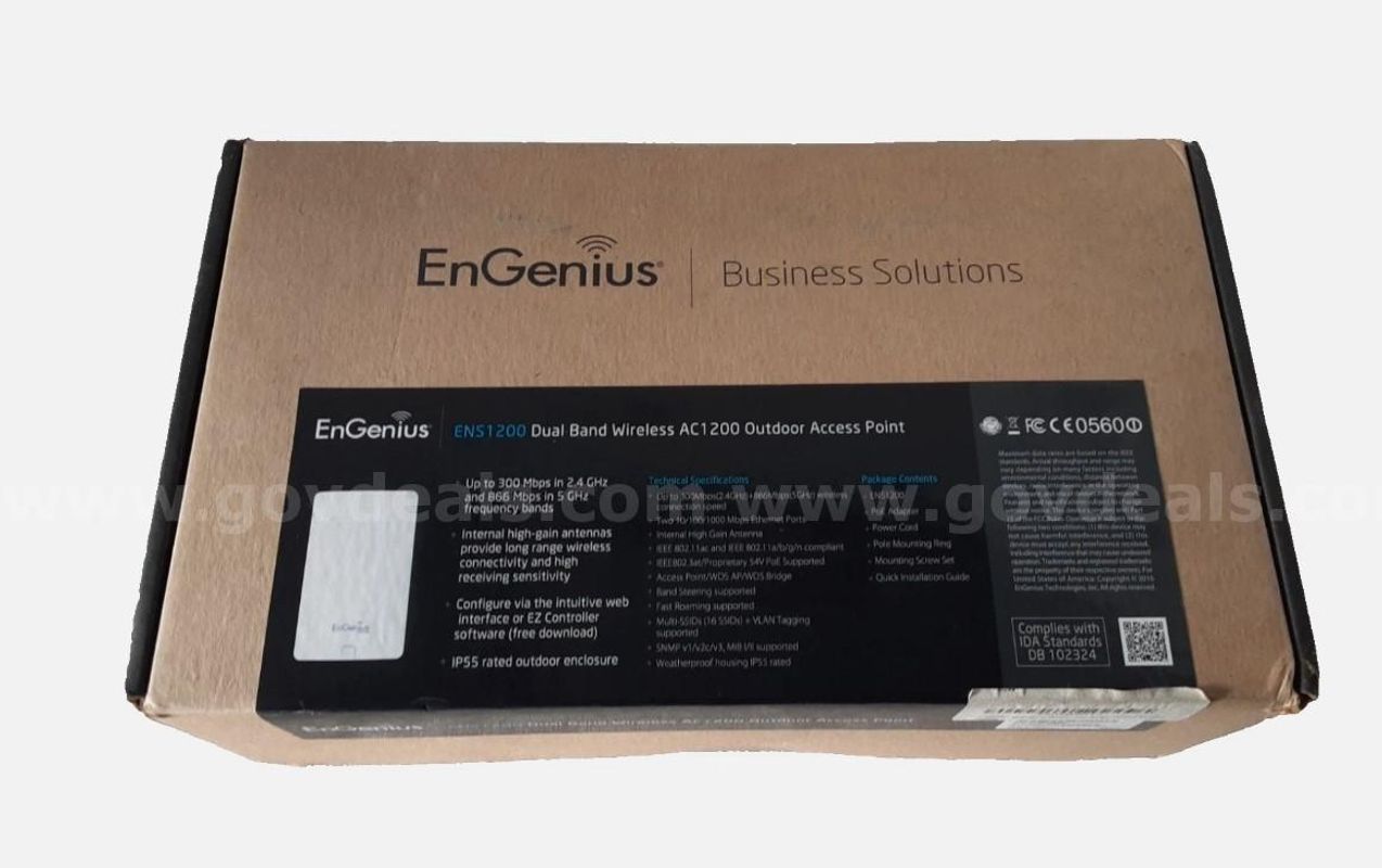 EnGenius ENS1200 Dual Band AC1200 Outdoor Wireless Access Point/WDS Bridge