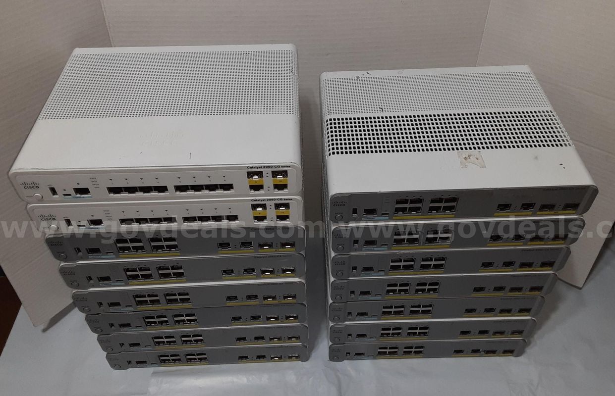 Lot of 15 - Cisco Catalyst 2960-CX & Catalyst 2960-CG Network Switch