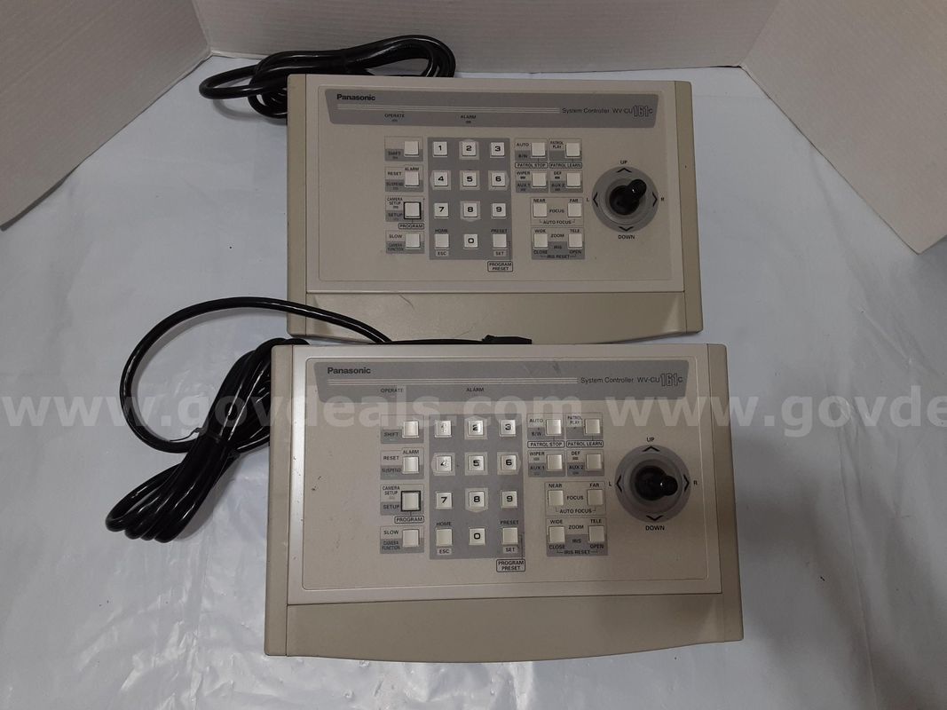 Lot of 2 - Panasonic WV-CU161C Surveillance Camera Joystick System Controller
