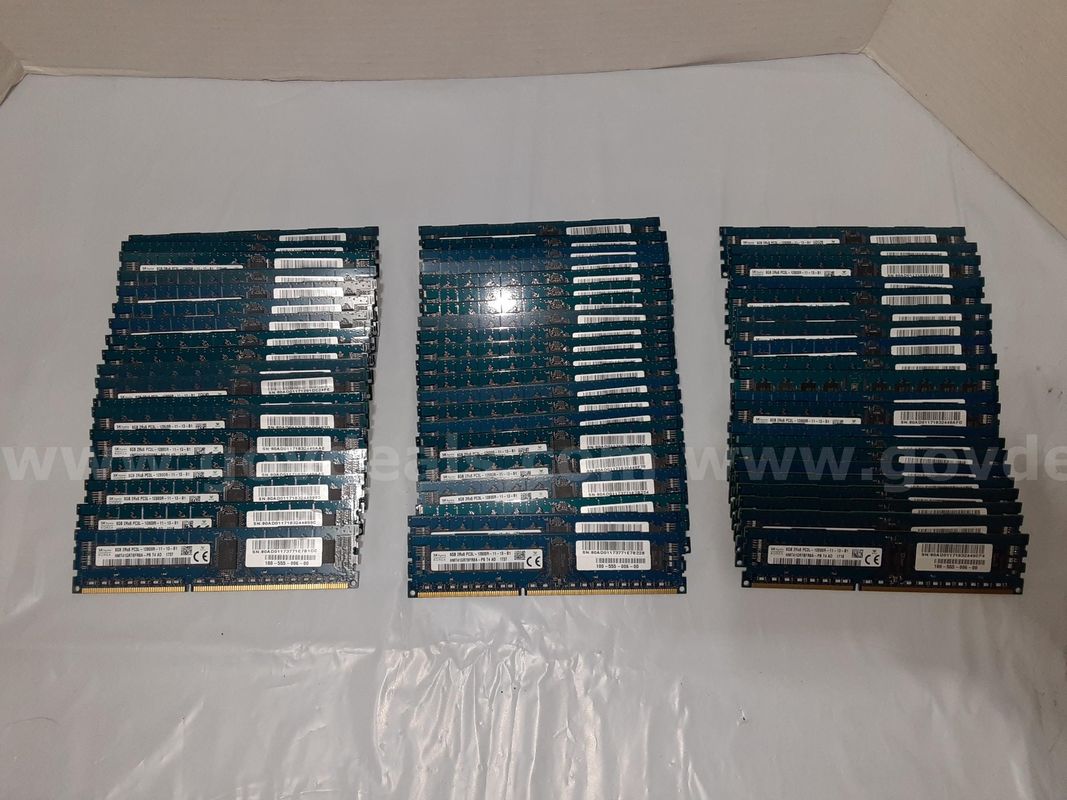 Lot of 60 - SK Hynix 480GB (8GB x60) PC3L-12800 DDR3 2Rx8 RDIMM Server Memory RAM