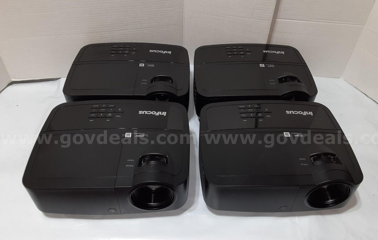 Lot of 4 - InFocus IN124x 4200 Lumens XGA DLP Home Cinema Projector