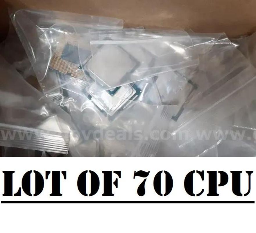 Lot of 70 - CPU Processor - Intel Core i5 / i3 / Xeon For Desktop Computer & Server, etc.