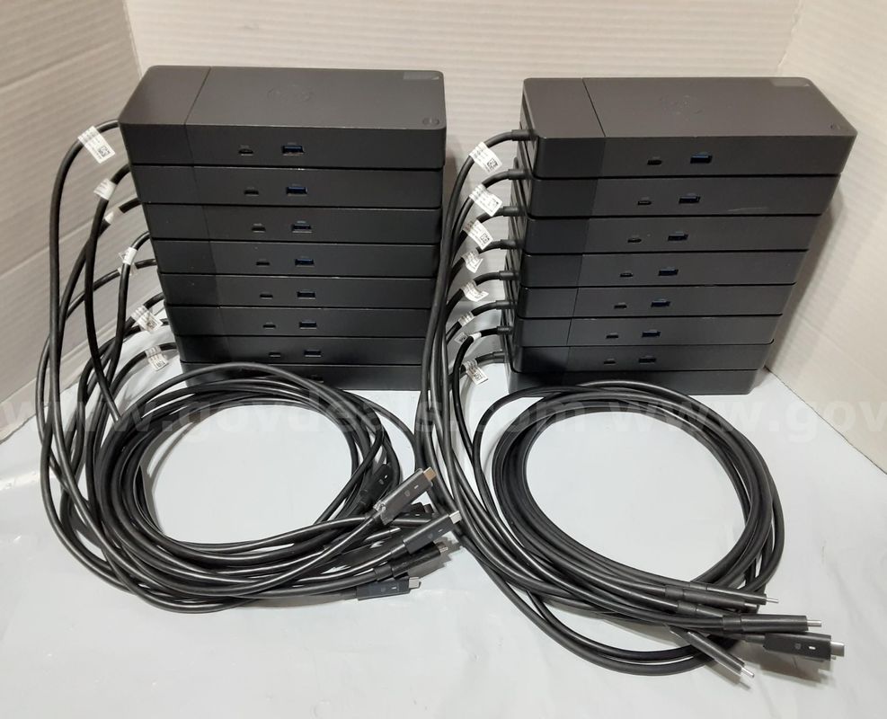 Lot of 16 - Dell WD19S Dual 4K Display USB-C Laptop Docking Station Dock