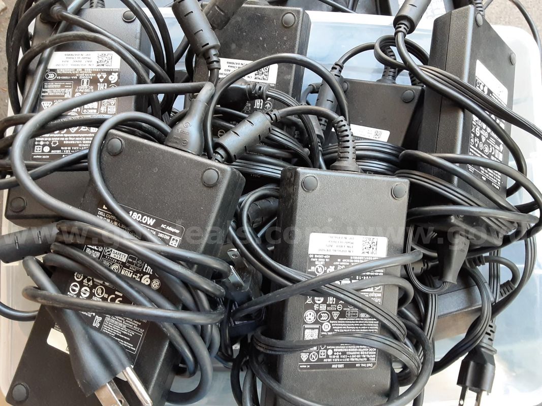Lot of 15 - Dell 180W Laptop Charger 19.5V 9.23A Power Supply AC Adapter HA180PM180
