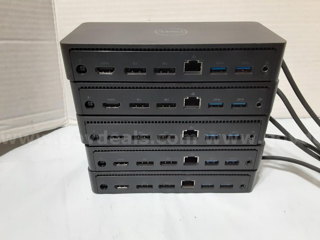 Lot of 5 - Dell Universal Dock D6000 Display-Link Laptop Docking Station Dock