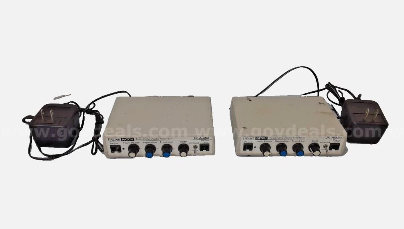 Lot of 2 - JK Audio Inline Patch Analog Telephone Audio Interface
