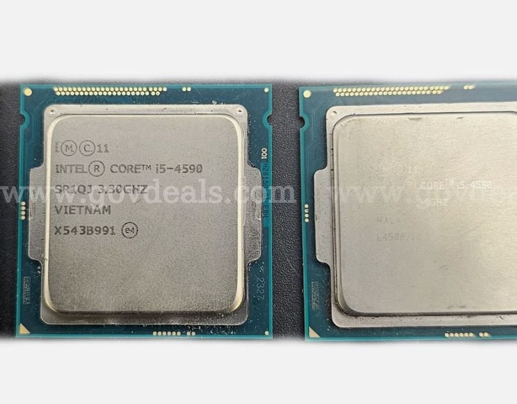 Lot of 2 - Intel Core i5-4590 3.3 GHz 5 GT/s LGA 1150 Desktop Processor CPU SR1QJ Core i5 4th Gen