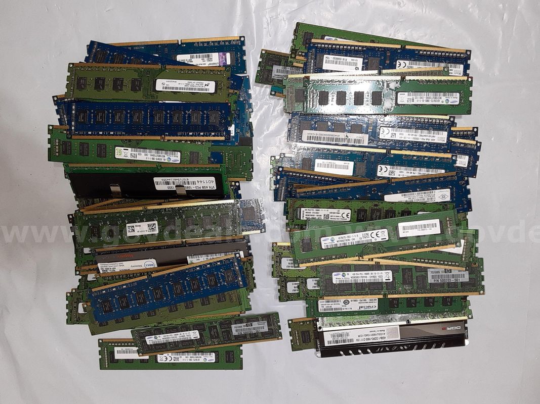 Lot of 100 - RAM 4GB DDR3 Memory Desktop PC / Server Mixed Type and Model