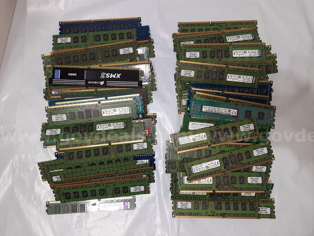Lot of 100 - RAM 4GB DDR3 Memory Desktop PC / Server Mixed Type and Model