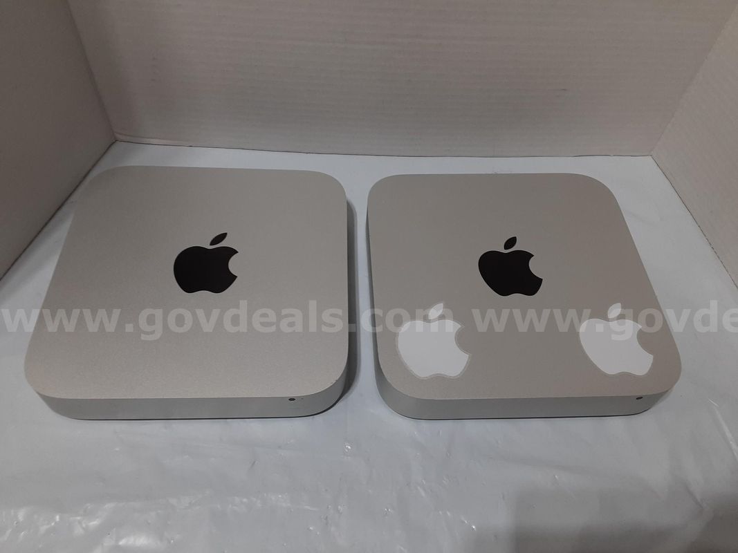 Lot of 2 - Apple Mac Mini A1347 PC - Intel Core i5-4260U 8GB / 4GB - 500GB HDD Monterey
