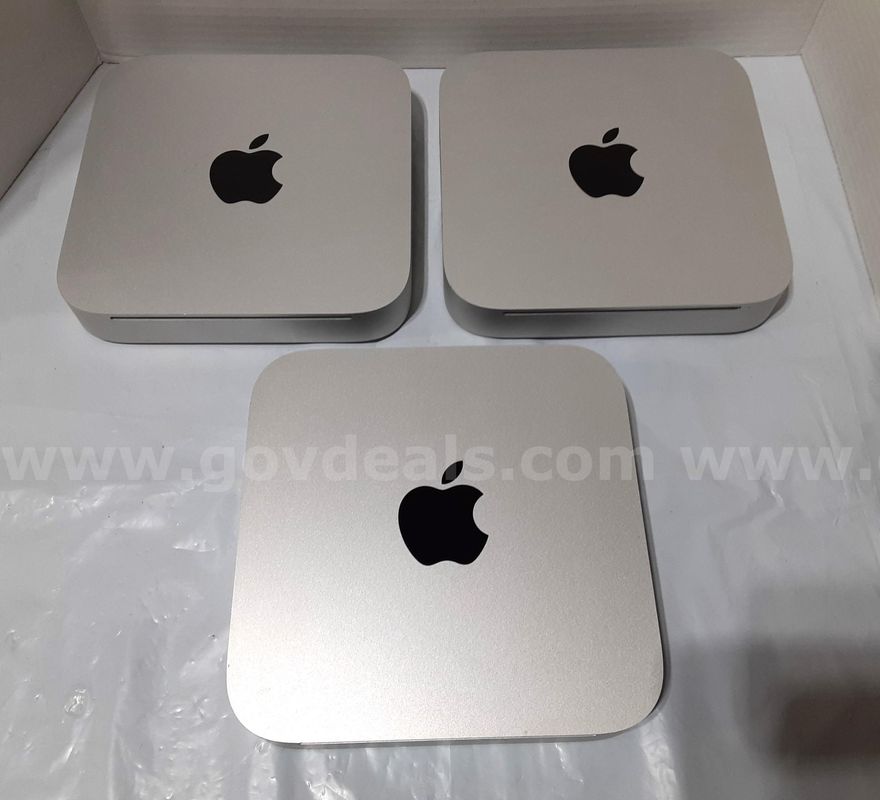Lot of 3 - Apple Mac Mini A1347 PC - Intel Core 2 Duo P8600 2.40GHz 4GB RAM SSD HIGH SIERRA
