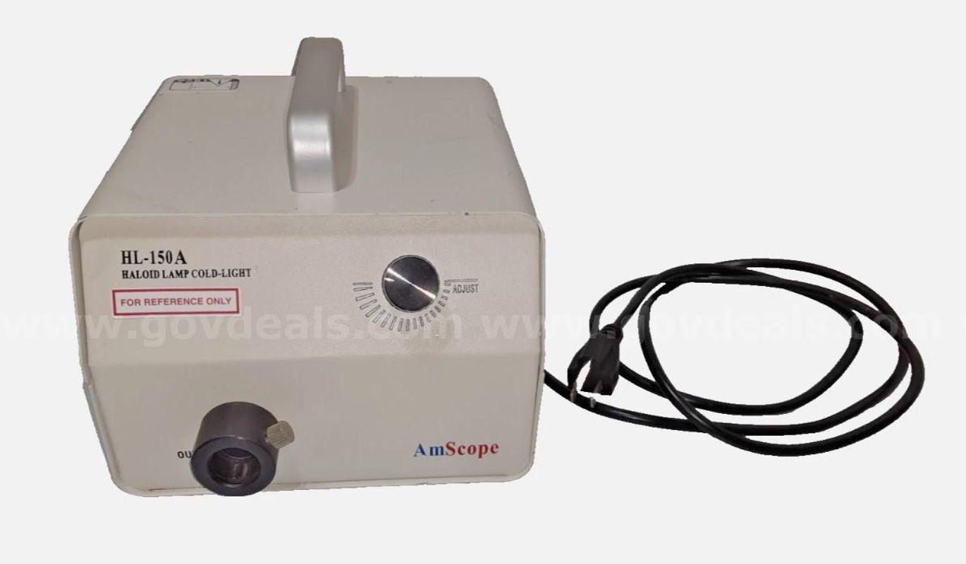 AmScope HL150-A Fiber-Optic Illuminator w/ 150W Incandescent Light