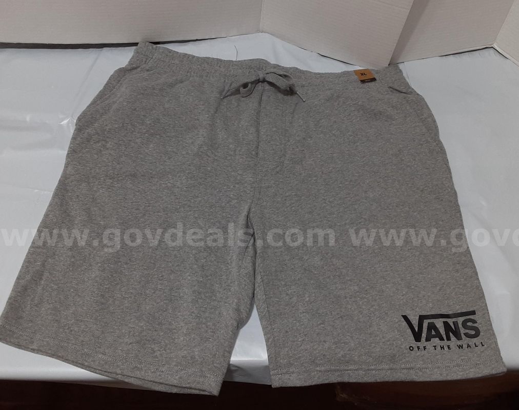 NEW Original Vans Active Shorts Mens Size XL Grey Checked OFF THE WALL