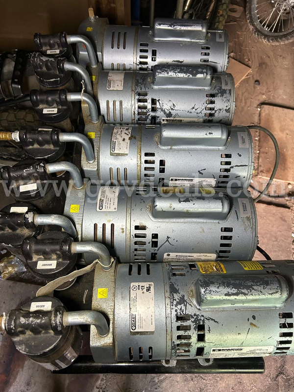 Lot of (5) Gast Rotary Vane Pump Units