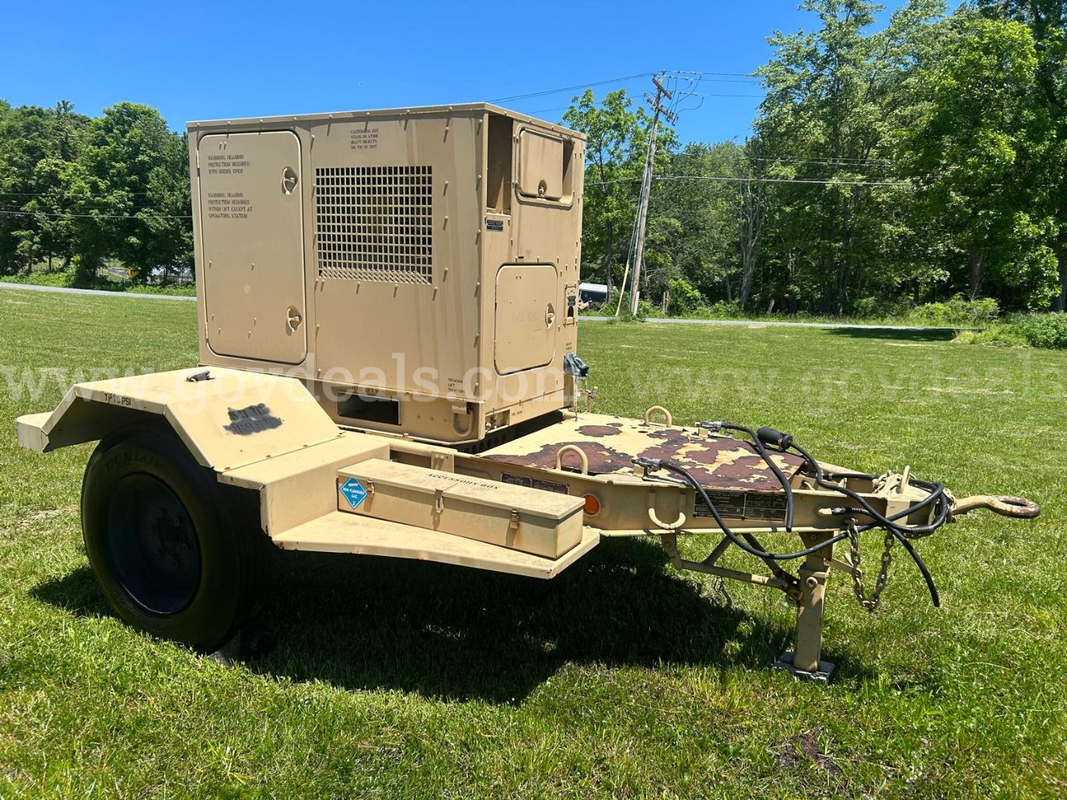 MEP-1050 15kW AMMPS Military Diesel Generator on Trailer